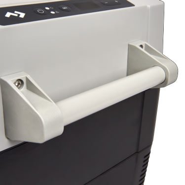 Strong handles to hold upto 62 cans in the Dometic CFF 45 Portable electric chilly bin