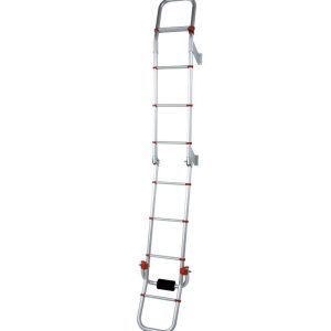 Fiamma Deluxe 8 Ladder Silver Grey Red Black