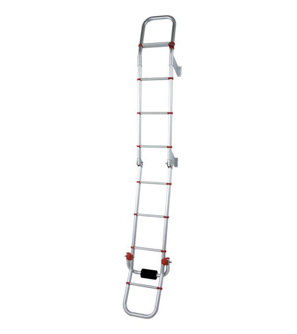 Fiamma Deluxe 8 Ladder Silver Grey Red Black