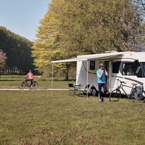Mystic grey rv awning by Thule 3.5m