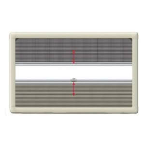 Horrex Duo Plissé Window Blind & Fly Screen for Rvs, Caravans and Motorhomes