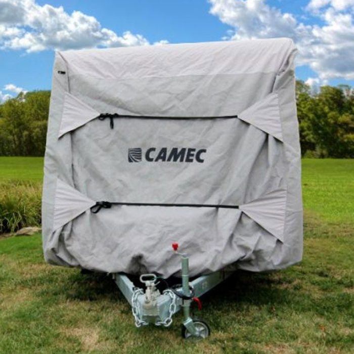 back view of the camec caravan cover